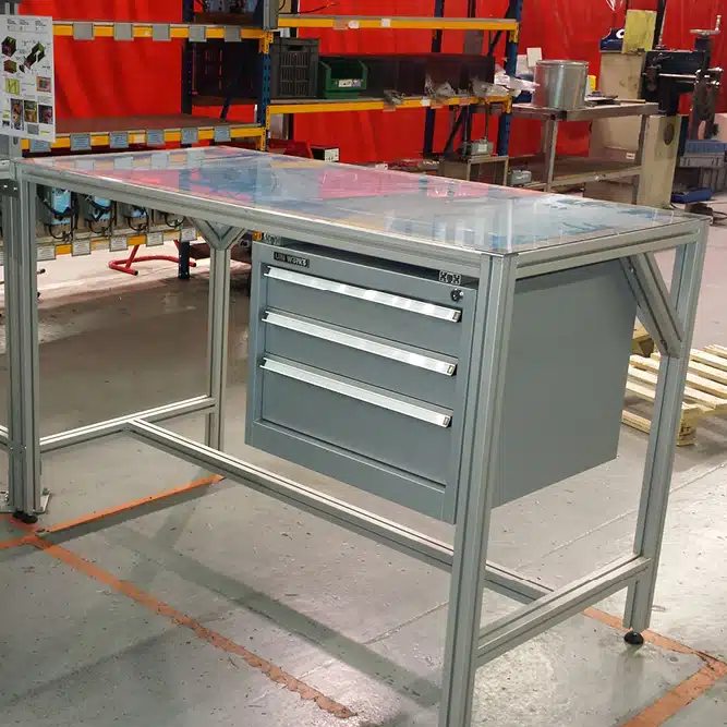 Table de travail sur mesure