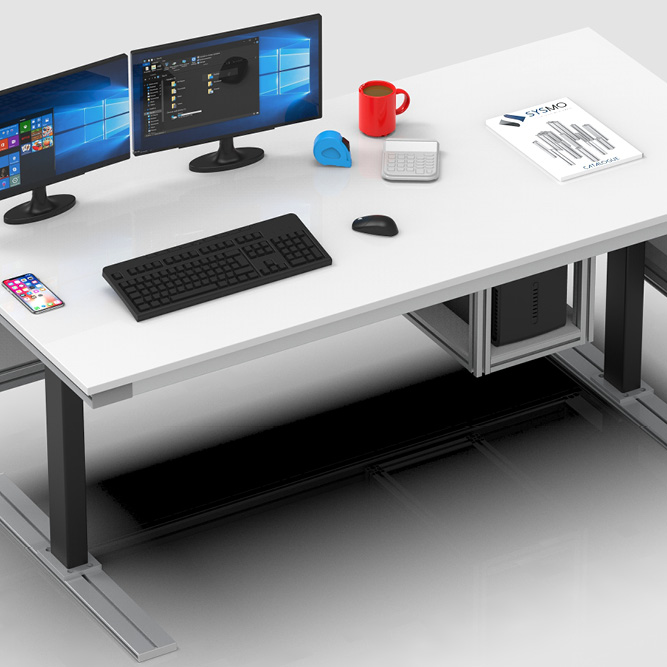 Bureau sur mesure réglable