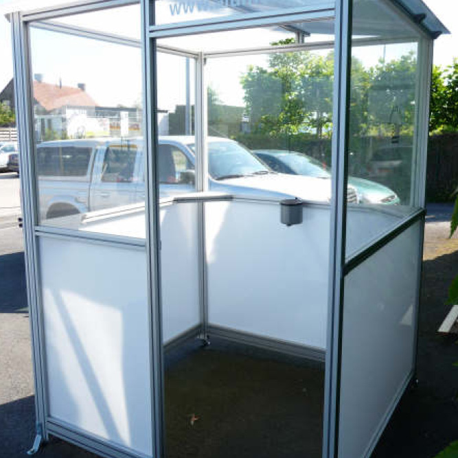 Abri fumeur modulable