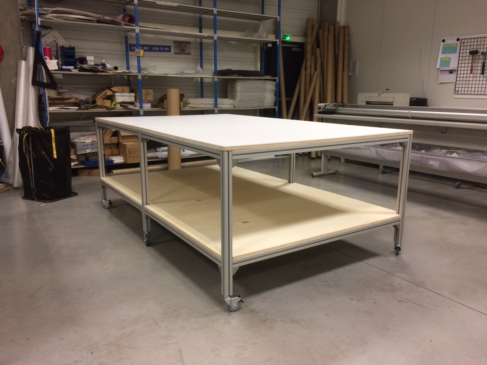 Table d'atelier d'imprimerie