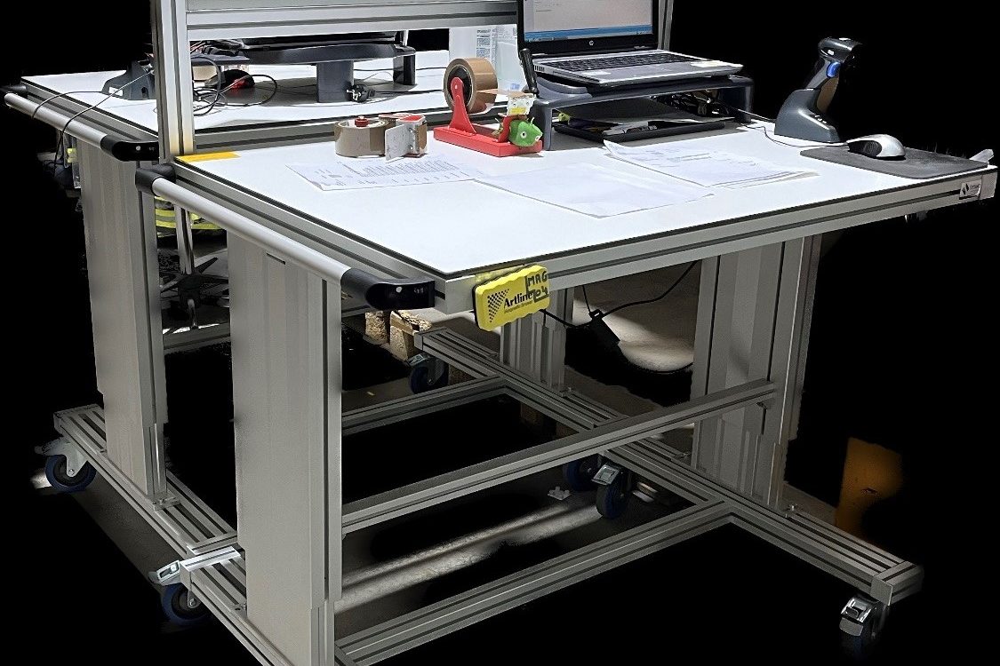 Table élévatrice pour préparation de commande